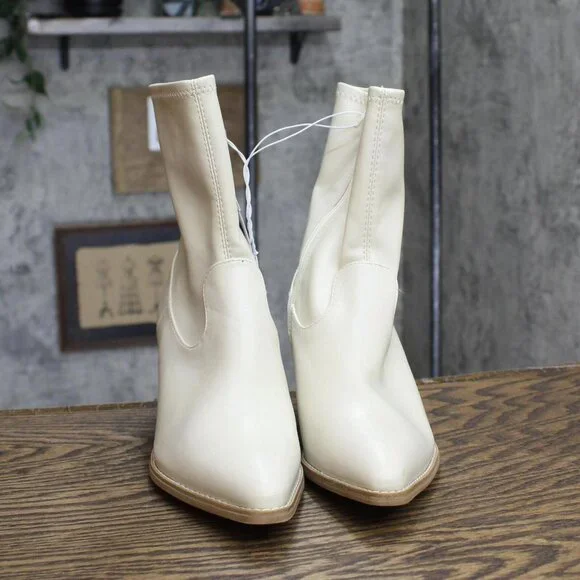 Universal Thread Women's Aubree Ankle Boots 88375051 Off White 7M - Picture 3 of 7